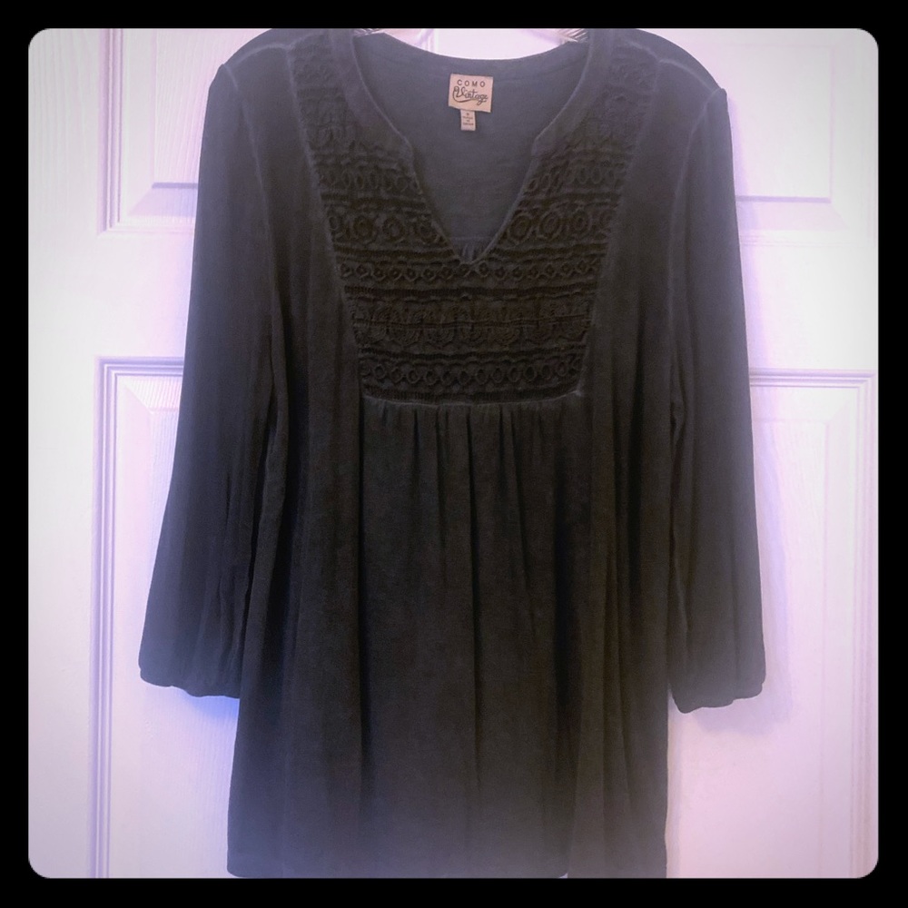 Súper soft half sleeve vintage top!
